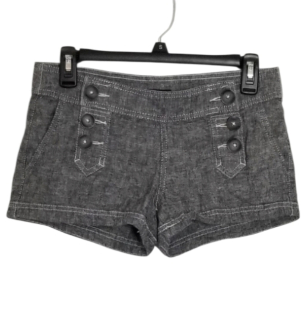 Express Button-Front Shorts - Picture 1 of 4